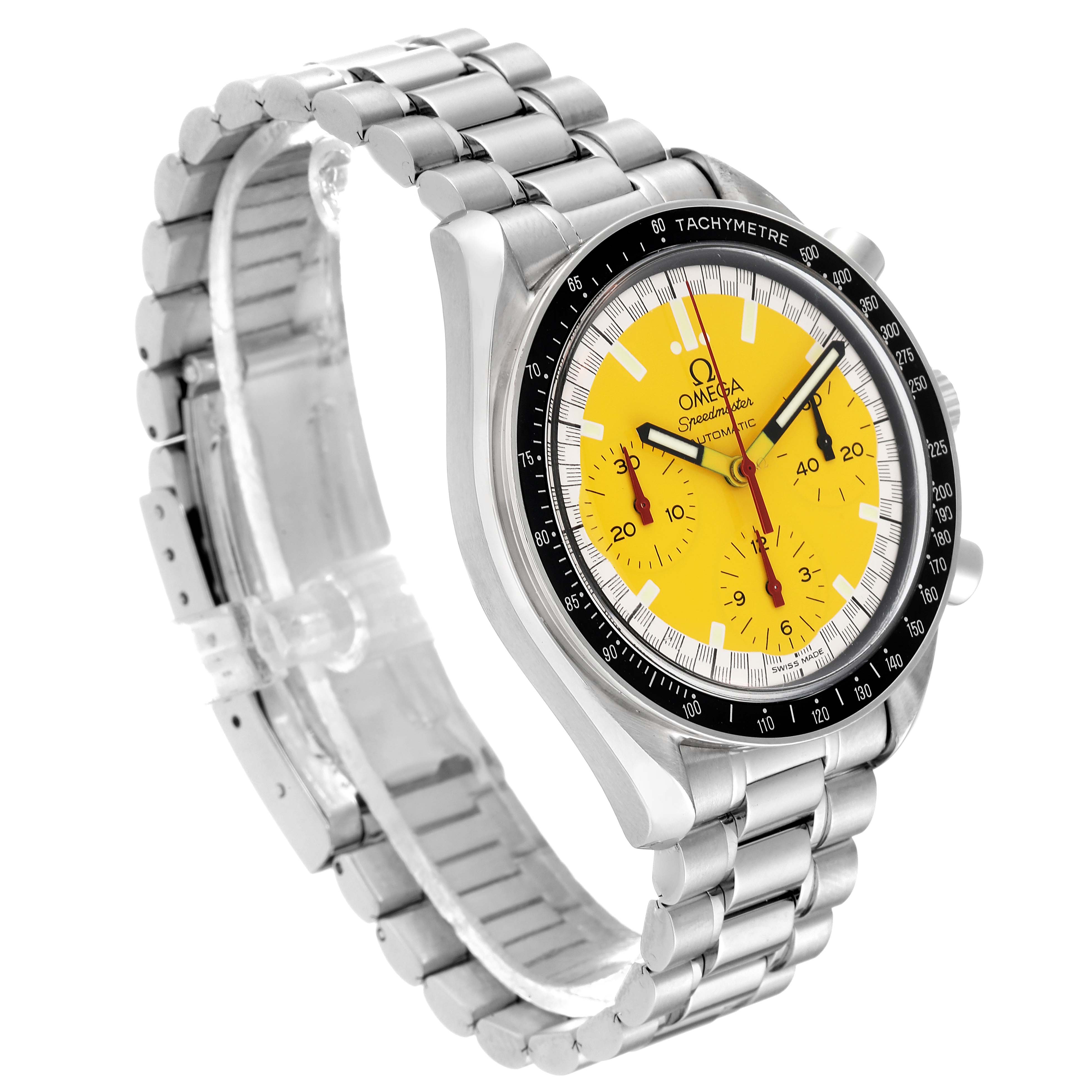 Omega Speedmaster Schumacher Yellow Dial Steel Mens Watch 39.0 MM 3510.12.00