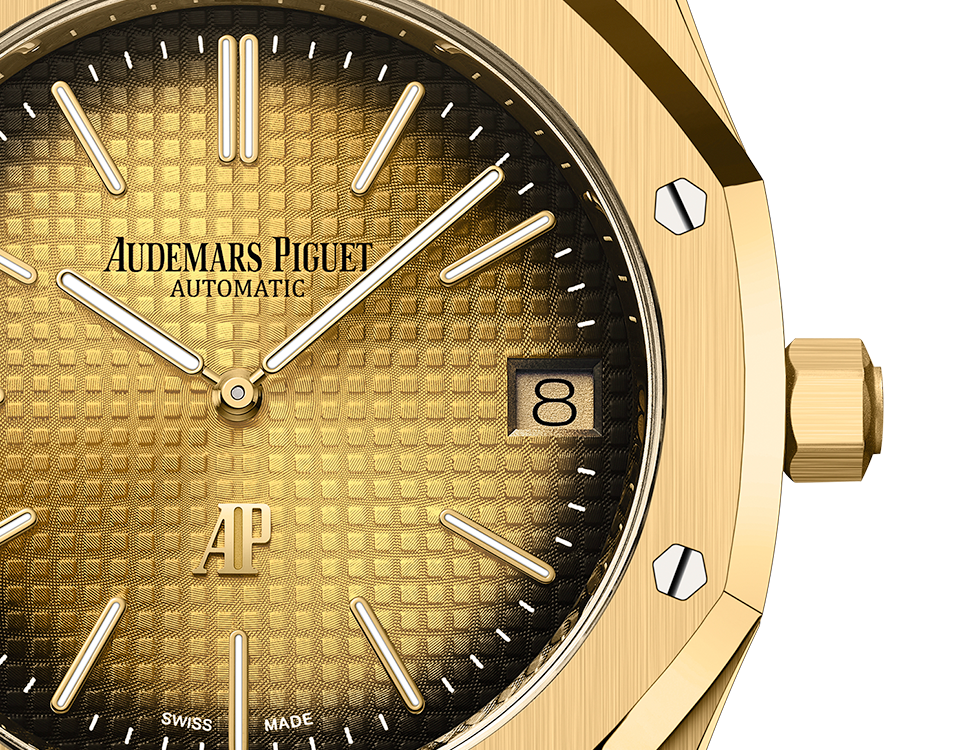ROYAL OAK "JUMBO" Smoked Yellow Gold-Toned Dial 39mm