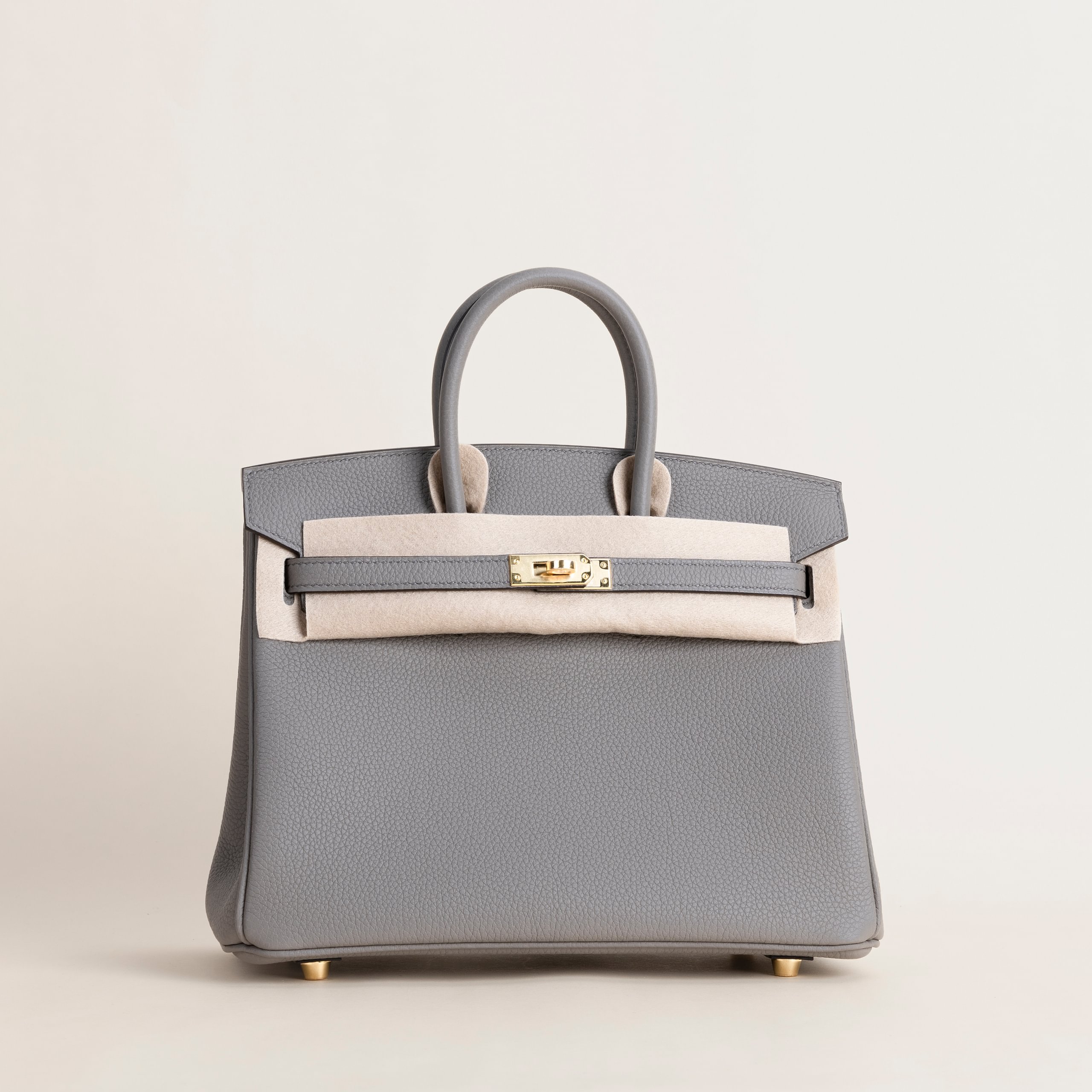 Birkin 25 togo gris asphalte GHW