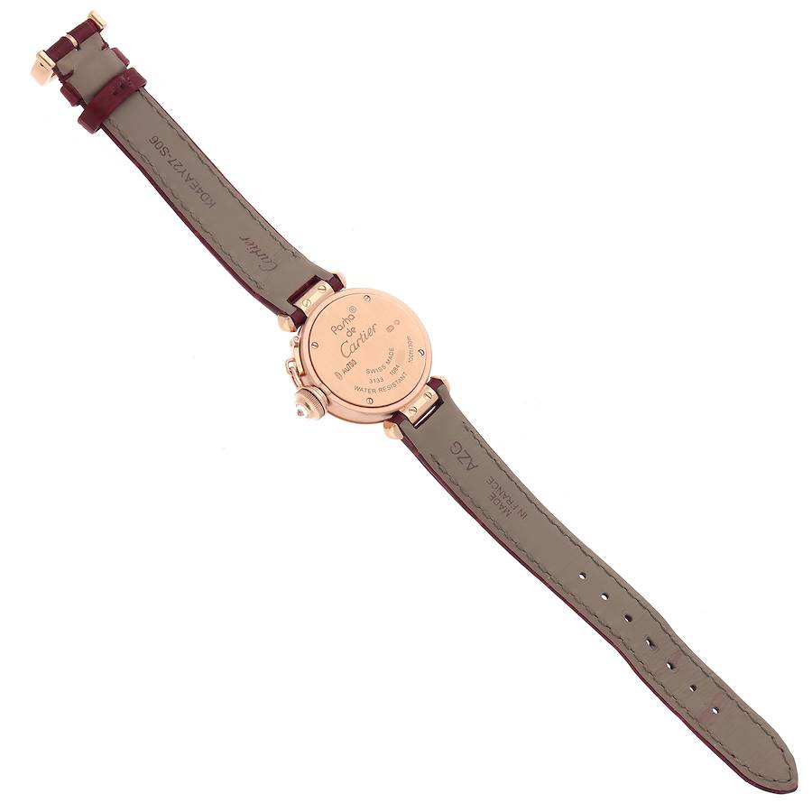 Cartier Miss Pasha 27mm Rose Gold Diamond Ladies Watch WJ124026
