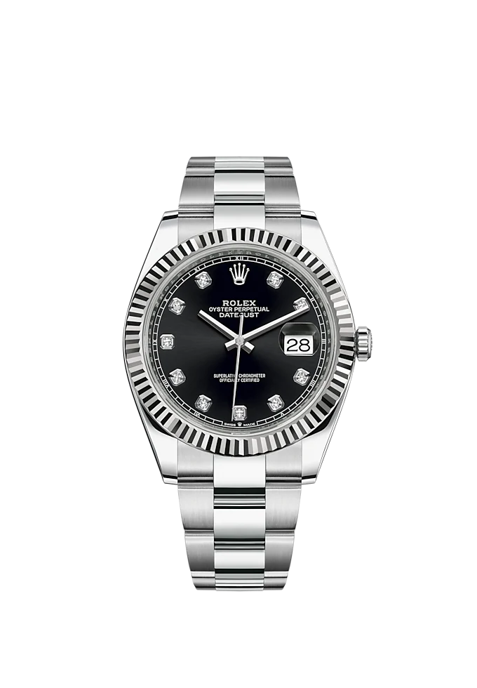 Rolex Datejust 41 Oystersteel Diamond-Set Dial m126334 Series