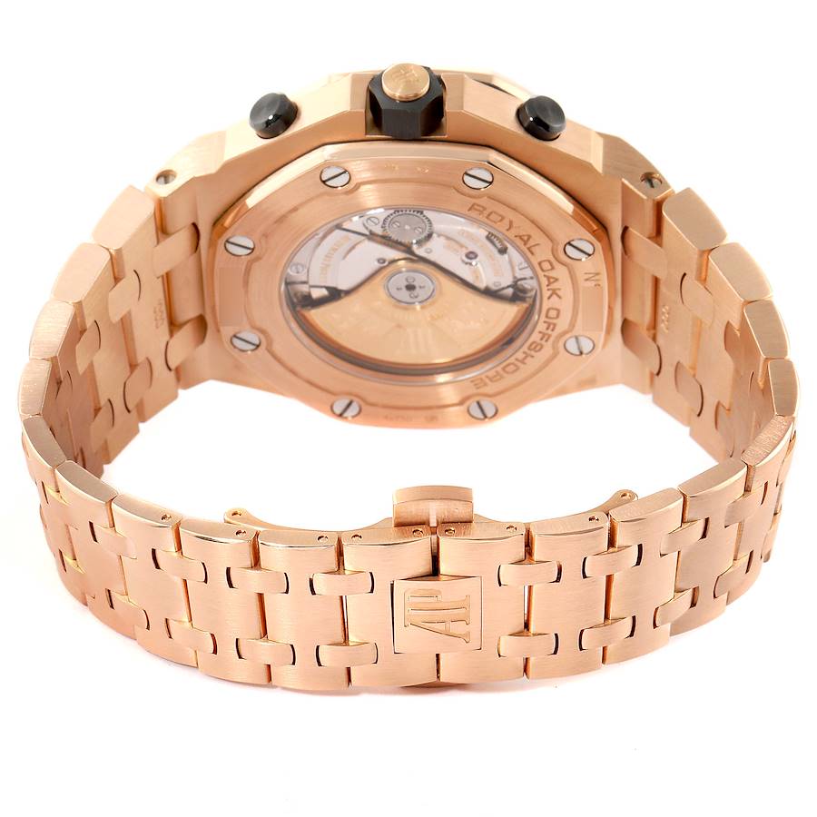 Audemars Piguet Royal Oak Offshore Rose Gold Chronograph Mens Watch 26470OR