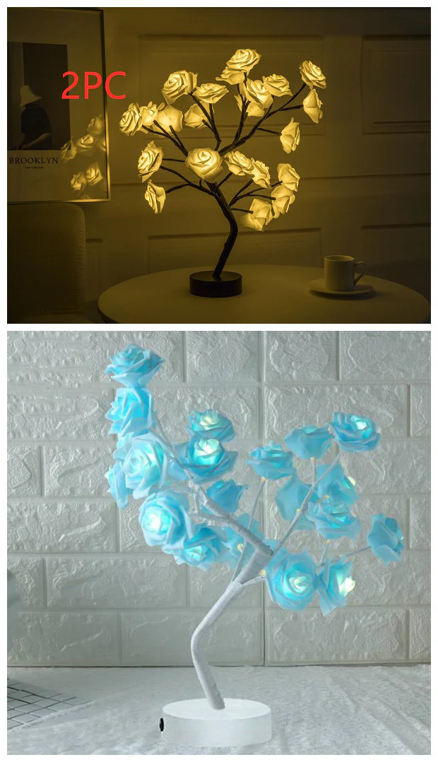 Rose Flower Lamp USB Battery