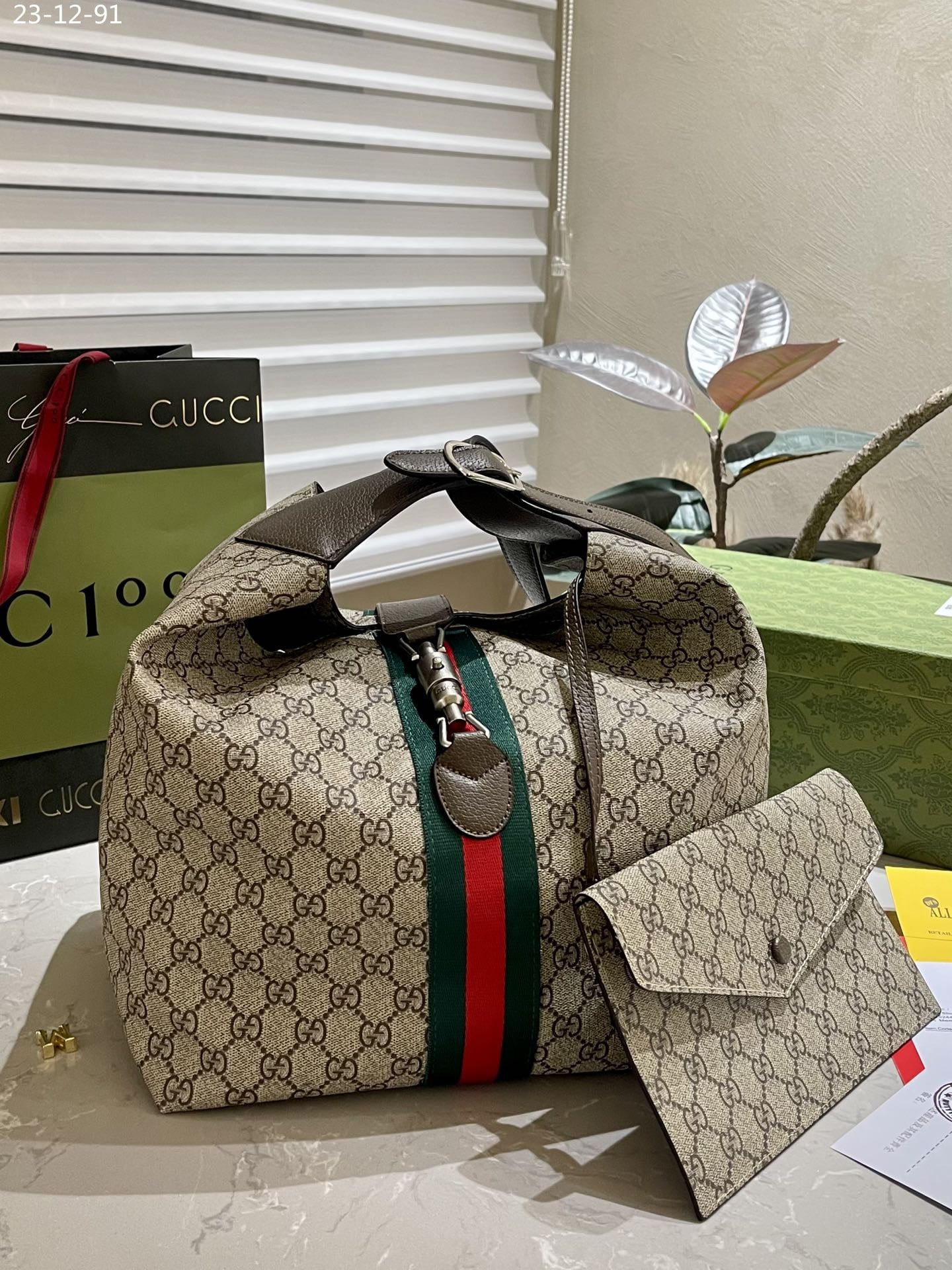 Gucci Jackie 1961 Medium Shoulder Bag Beige 35Cm 758684 Facip 8747