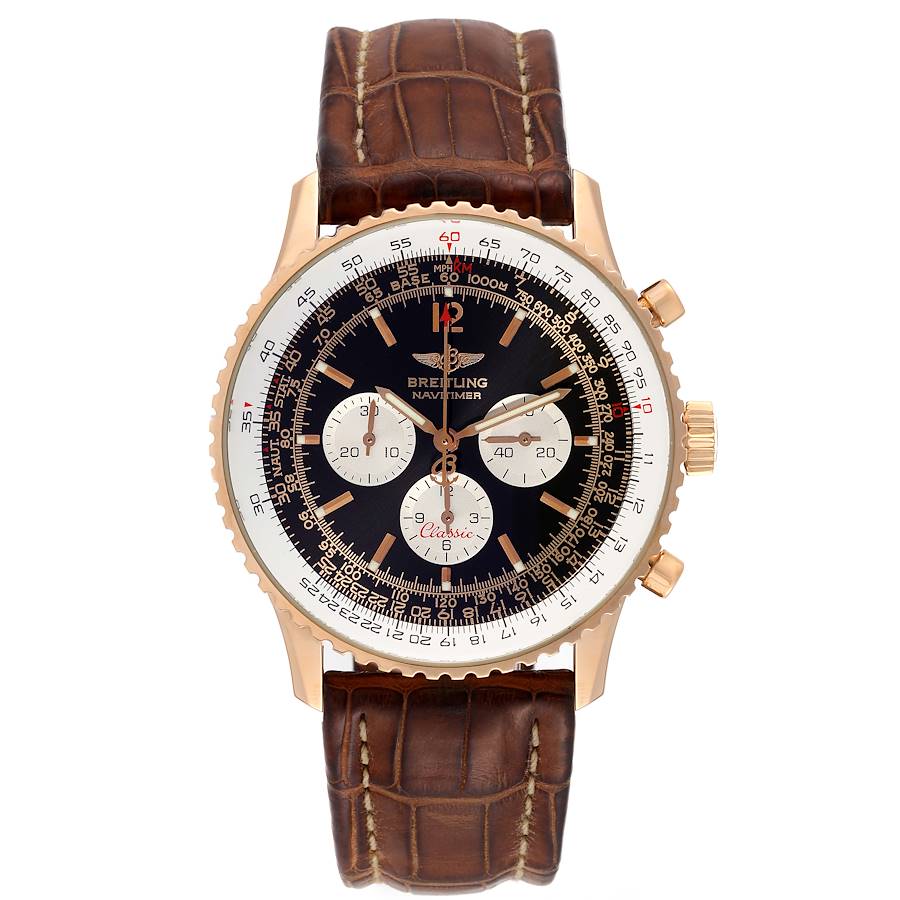 Breitling Navitimer Classic Limited Edition Rose Gold Mens Watch H30330