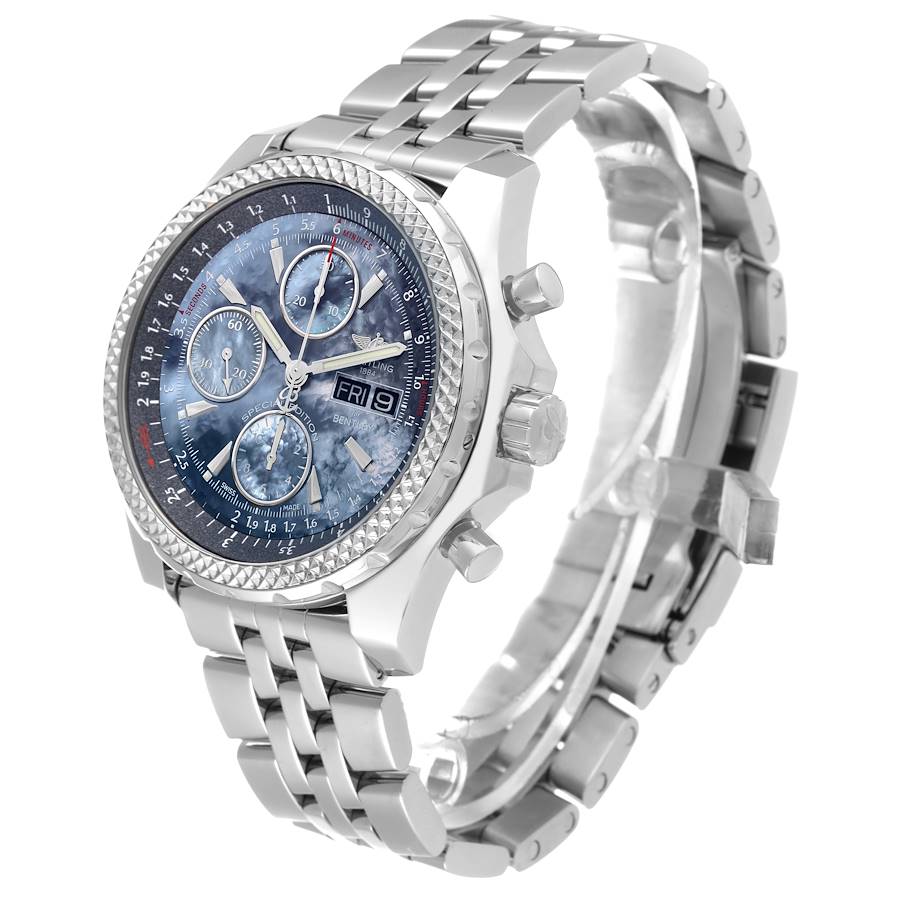 Breitling Bentley Motors GT Blue Mother of Pearl Dial Watch A13362