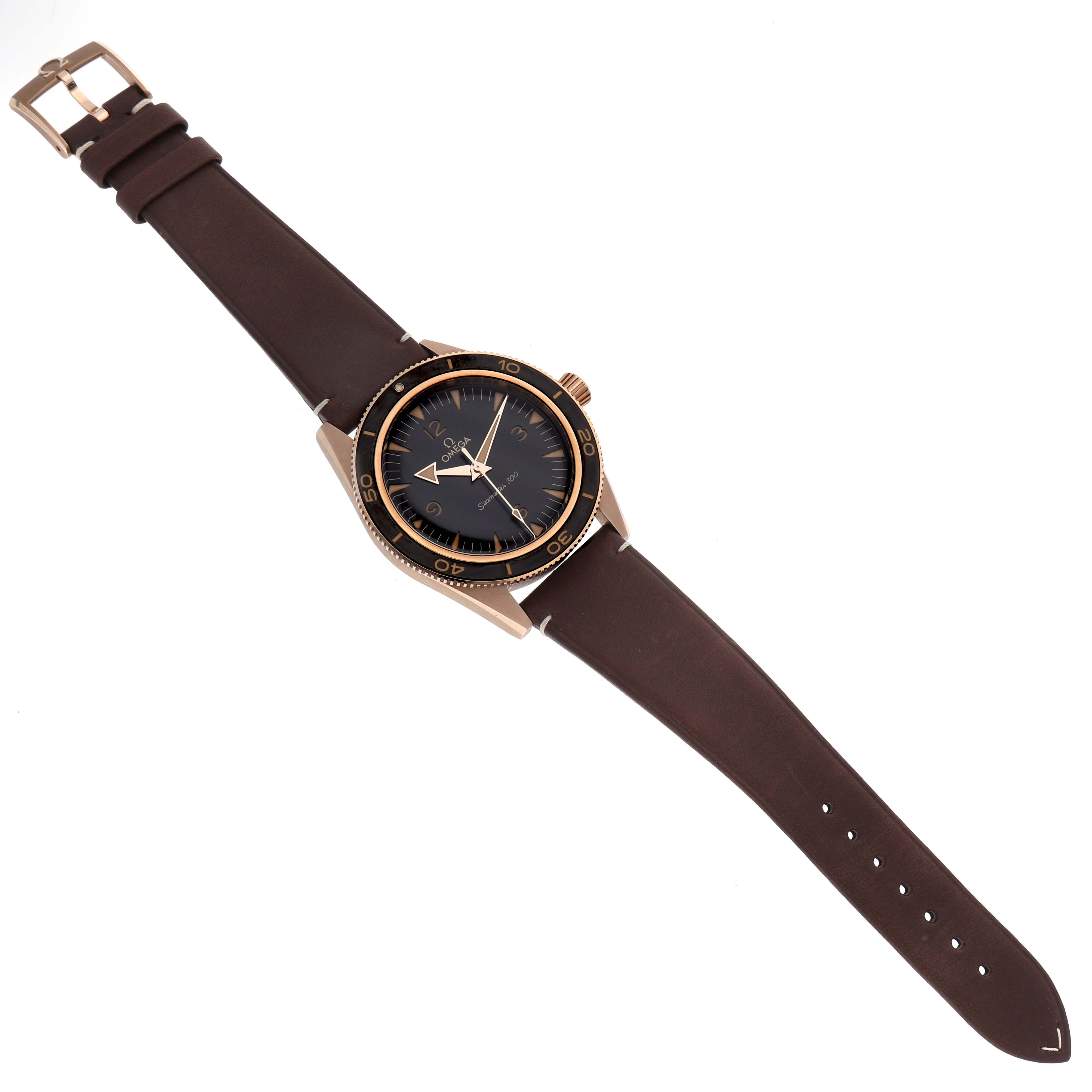 Omega Seamaster 300 Bronze Gold Mens Watch 41.0 MM 234.92.41.21.10.001
