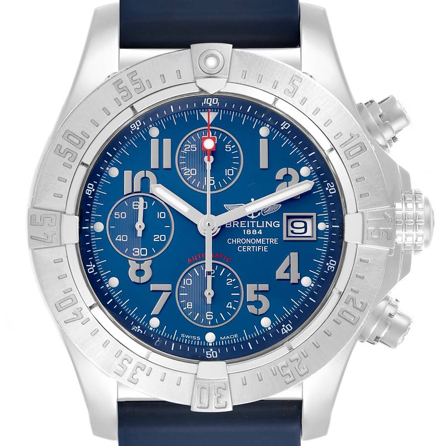 Breitling Avenger Skyland Chronograph Blue Dial Steel Mens Watch A13380