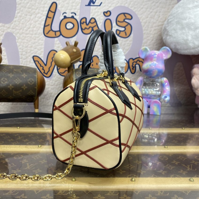 Replica Louis Vuitton Speedy Bandouliere 20 Beige