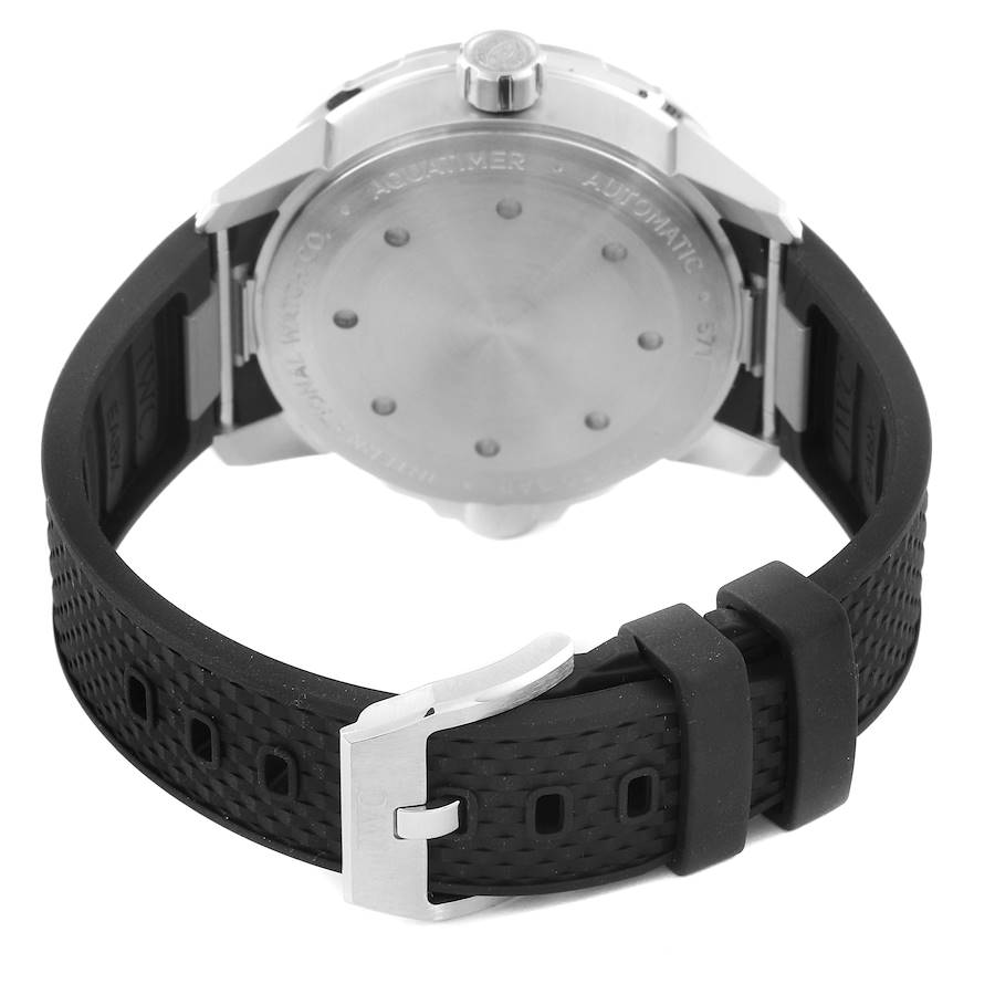 IWC Aquatimer Black Dial Automatic Rubber Strap Mens Watch IW329001