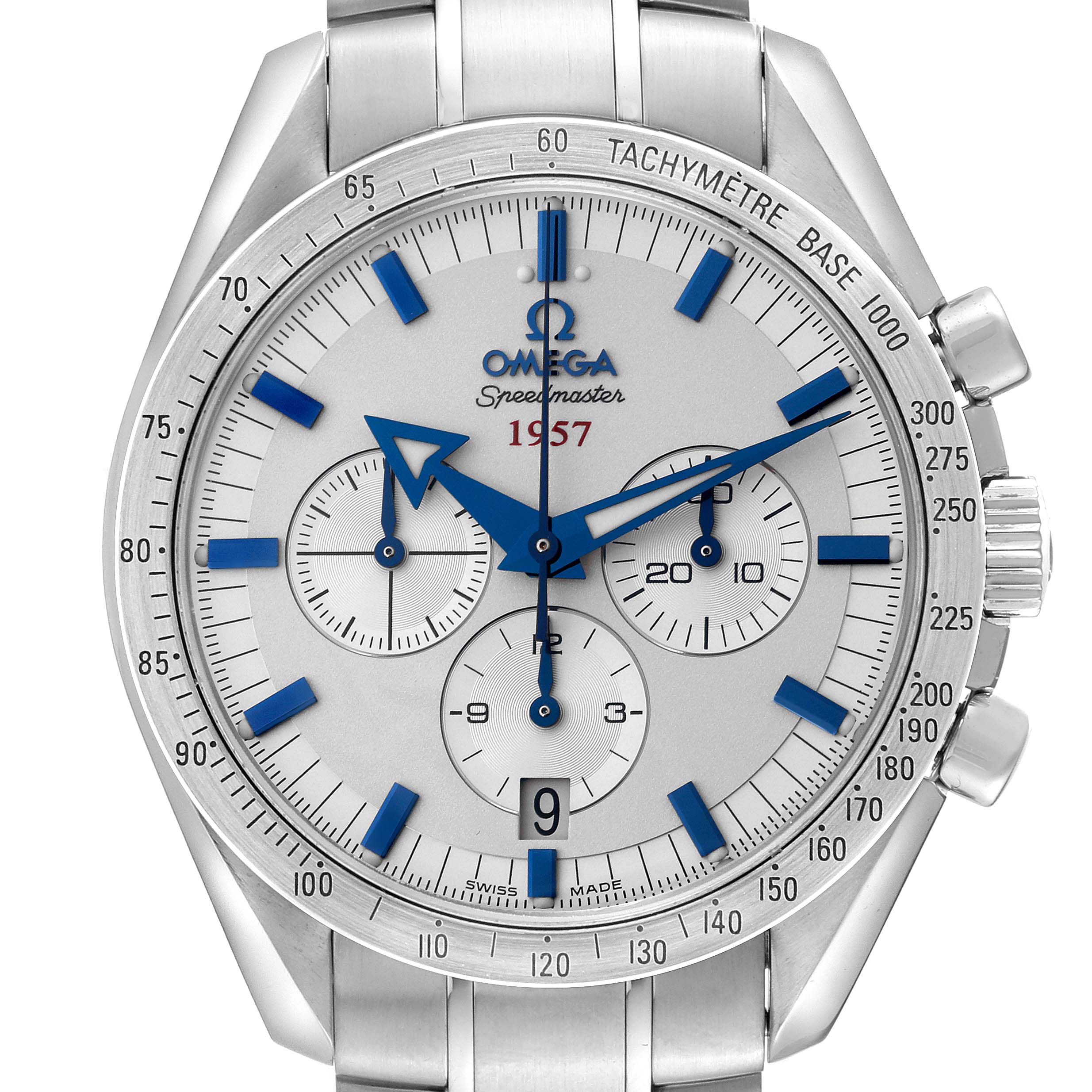 Omega Speedmaster Broad Arrow 1957 Steel Mens Watch 42.0 MM 321.10.42.50.02.001 Card