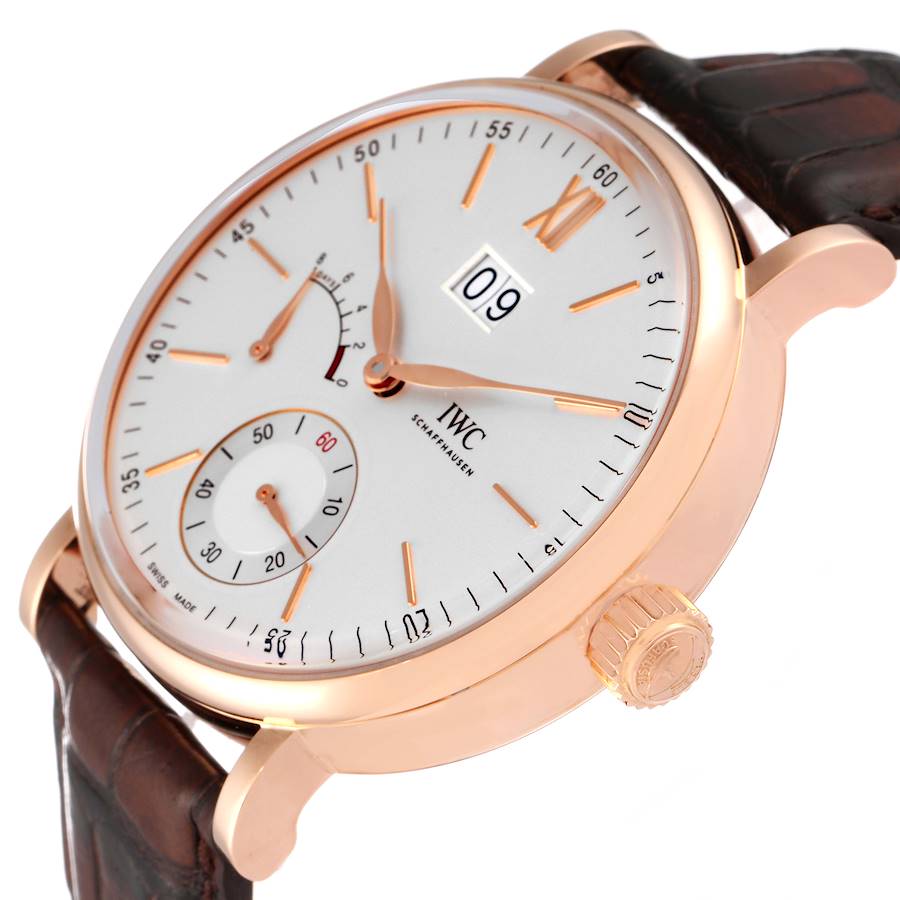 IWC Portofino 8 Days Power Reserve Rose Gold Mens Watch IW516102