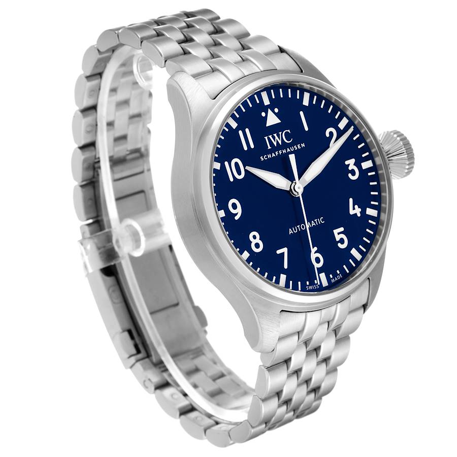 IWC Big Pilots 43mm Steel Blue Dial Mens Automatic Watch IW329304