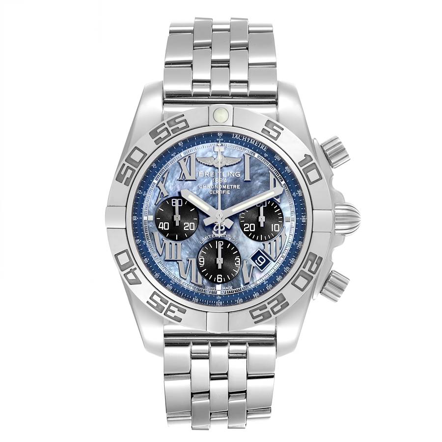 Breitling Chronomat 01 Mother of Pearl Steel Limited Edition Mens Watch AB0111