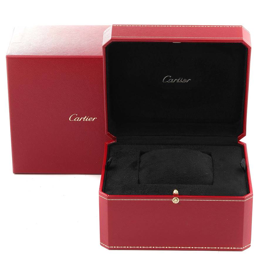 Cartier Drive de Cartier Rose Gold Silver Dial Mens Watch WGNM0006