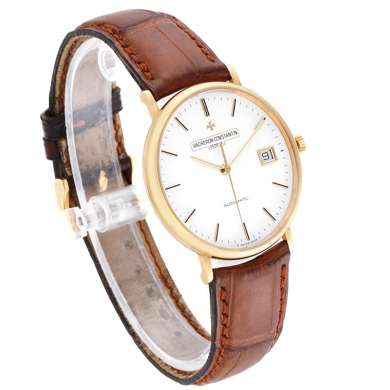 Vacheron Constantin Patrimony Yellow Gold White Dial Mens Watch 42002