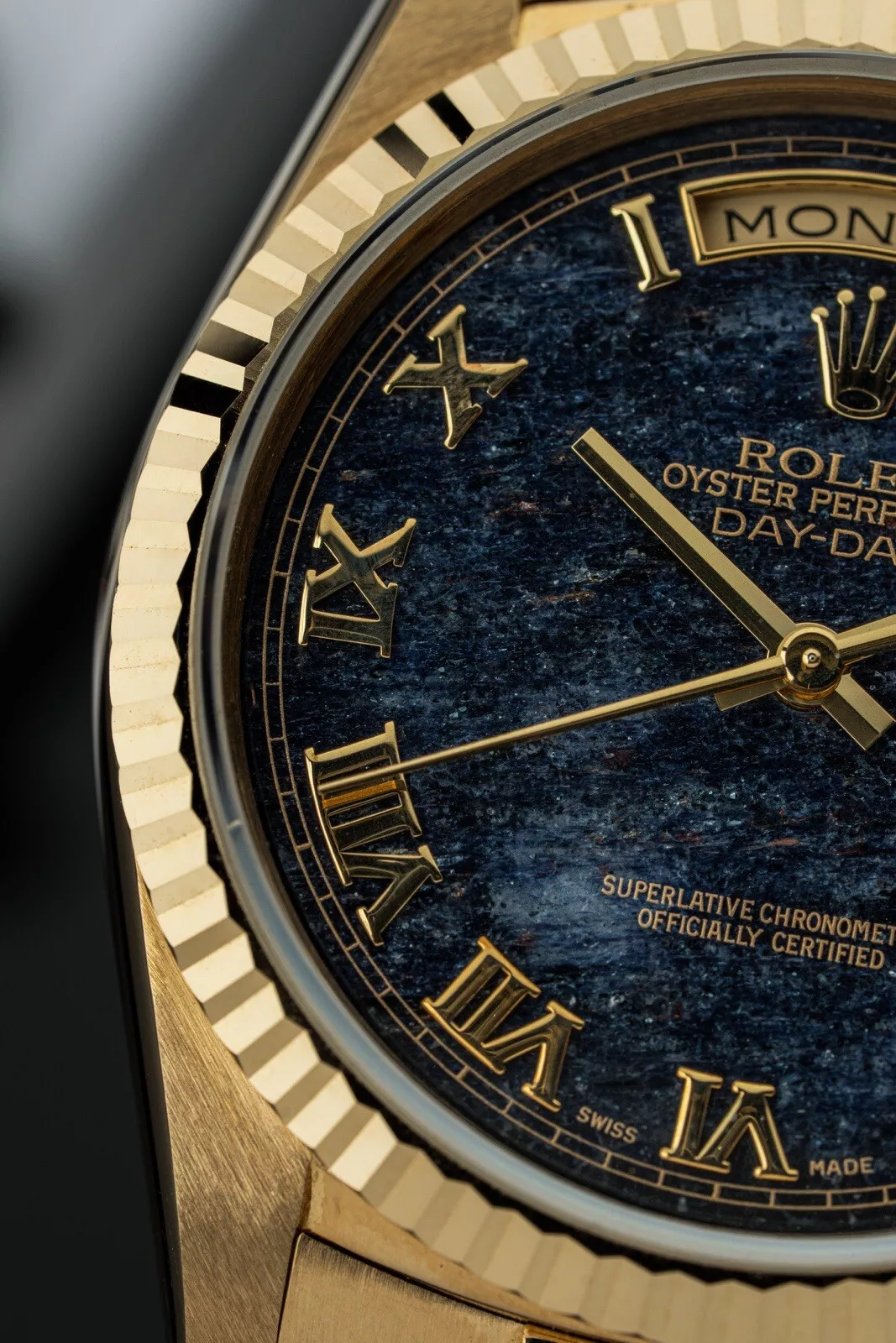 Rolex Day-Date 36mm Rare Aventurine Stone Dial President 18k Gold Ref. 18238