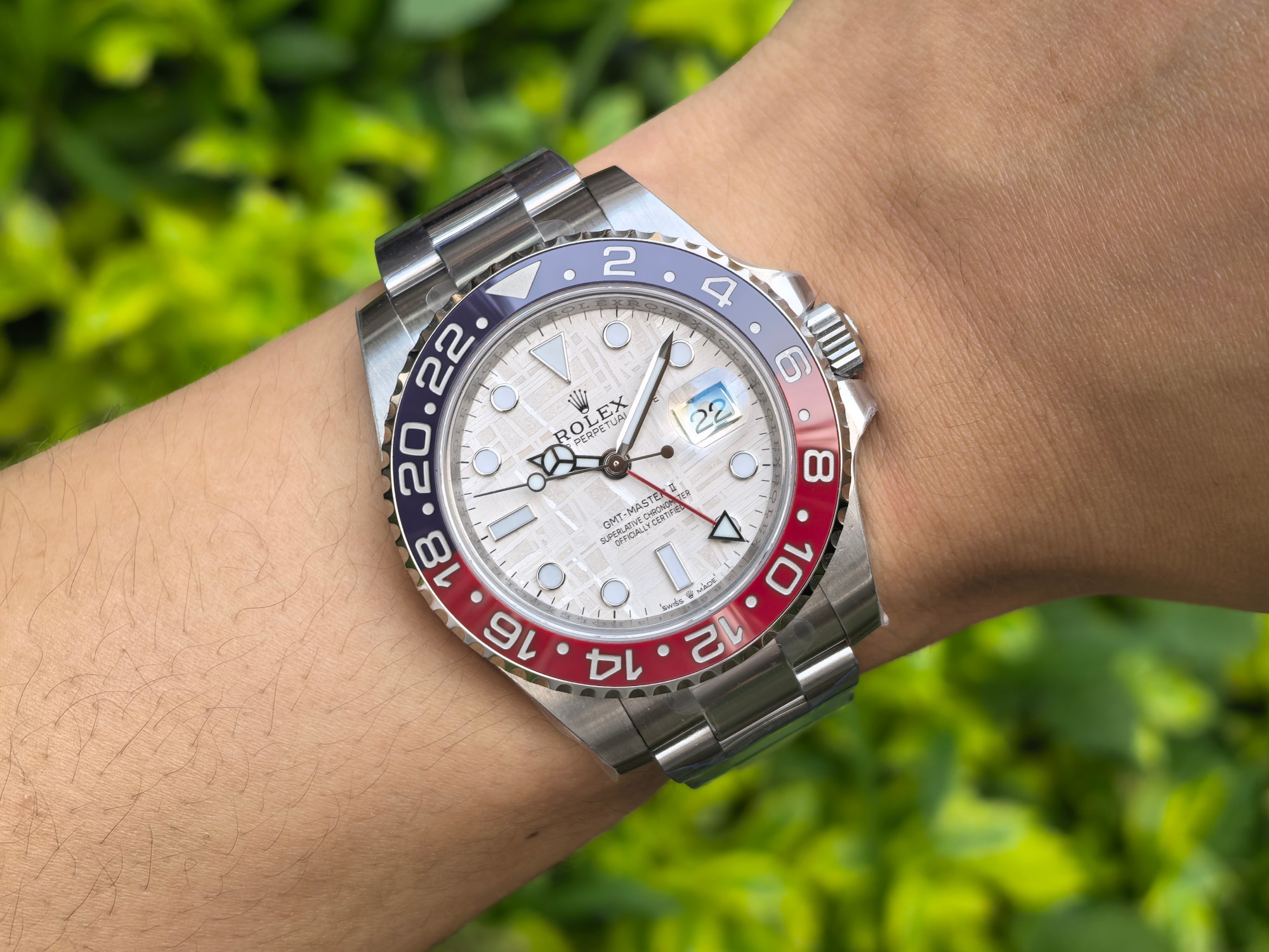 CC Rolex GMT-Master II 126719 0002 White Gold Meteorite Grey Dial 40mm Mens Replica Watch