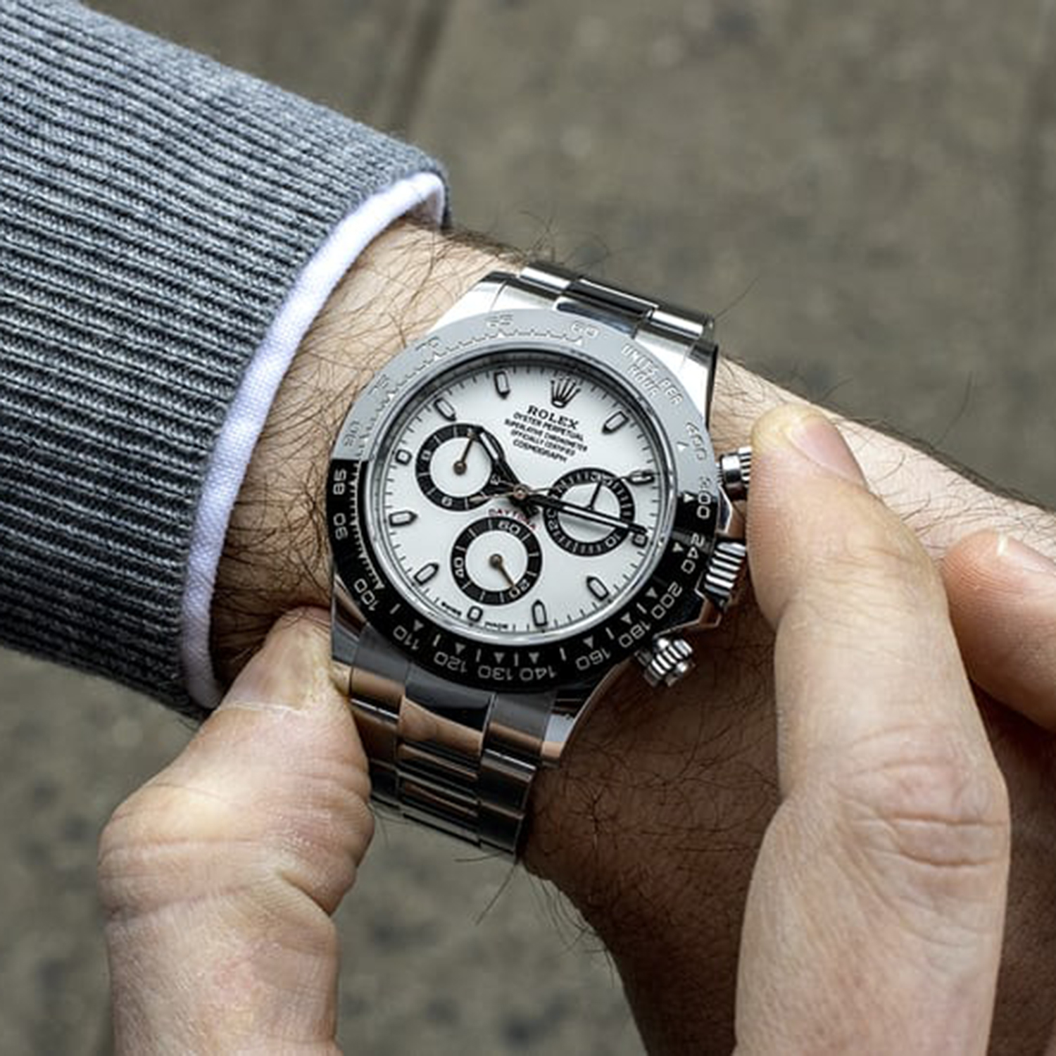 Rollie-The Crown Cosmograph Daytona Panda Dial Stainless Steel 116500ln-0001 Unworn