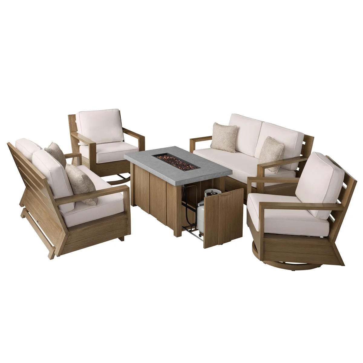 5-piece Deep Seating Fire Set