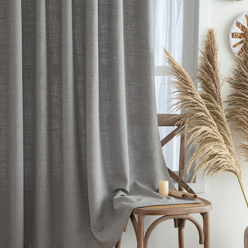 Custom Heavyweight Linen Drape Pleated