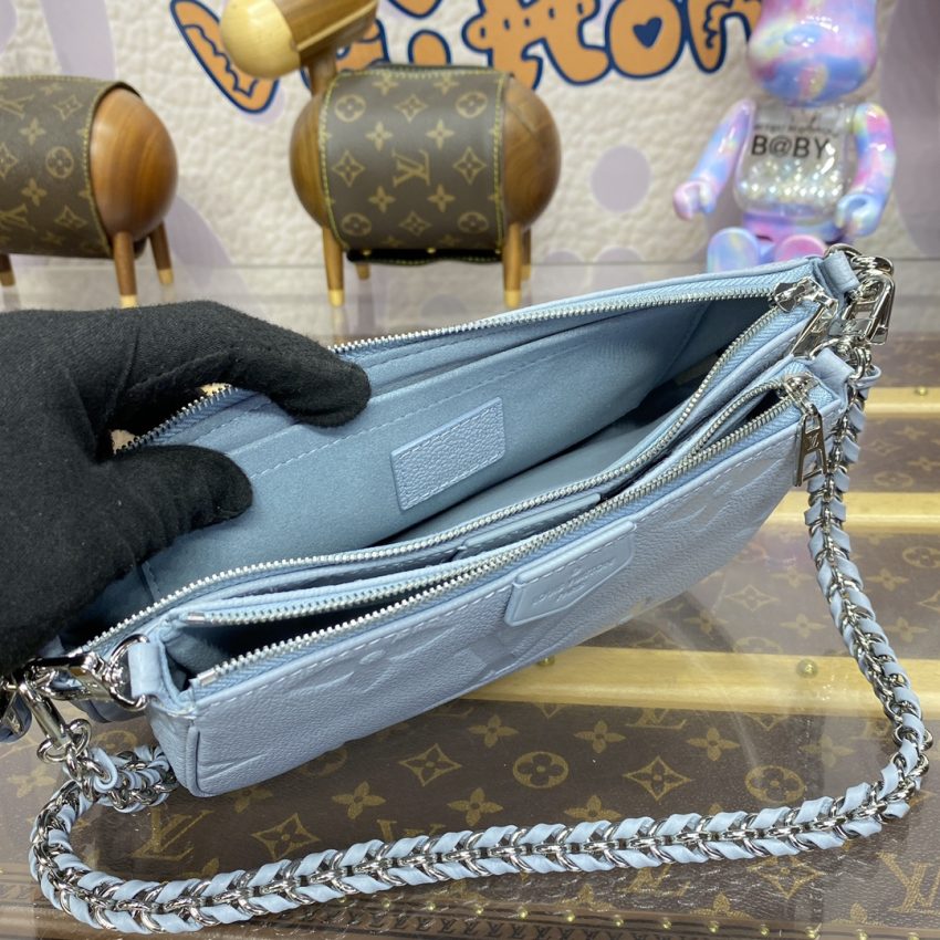 Replica Louis Vuitton Multi Pochette Accessoires Light Blue
