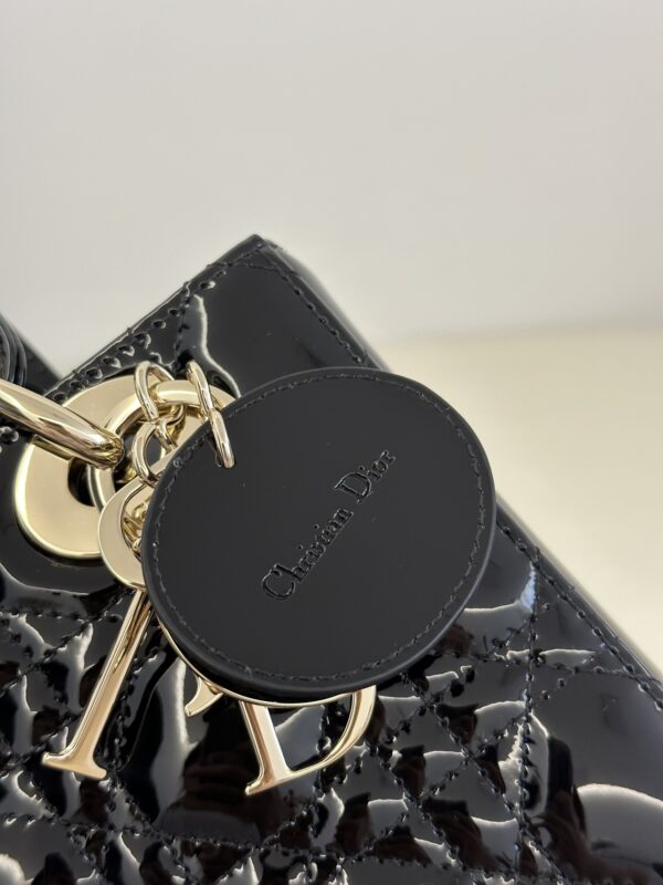 Replica Lady Dior Patent Black Abc