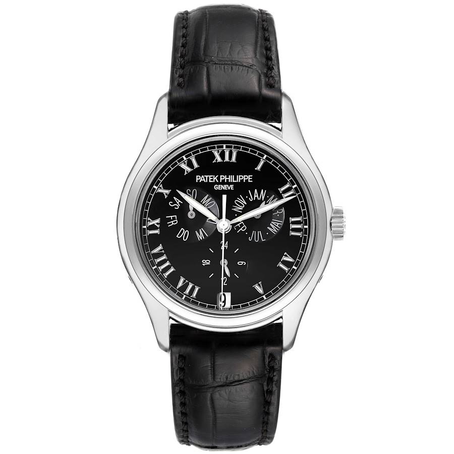 Patek Philippe Complications Annual Calendar White Gold Mens Watch 5035G