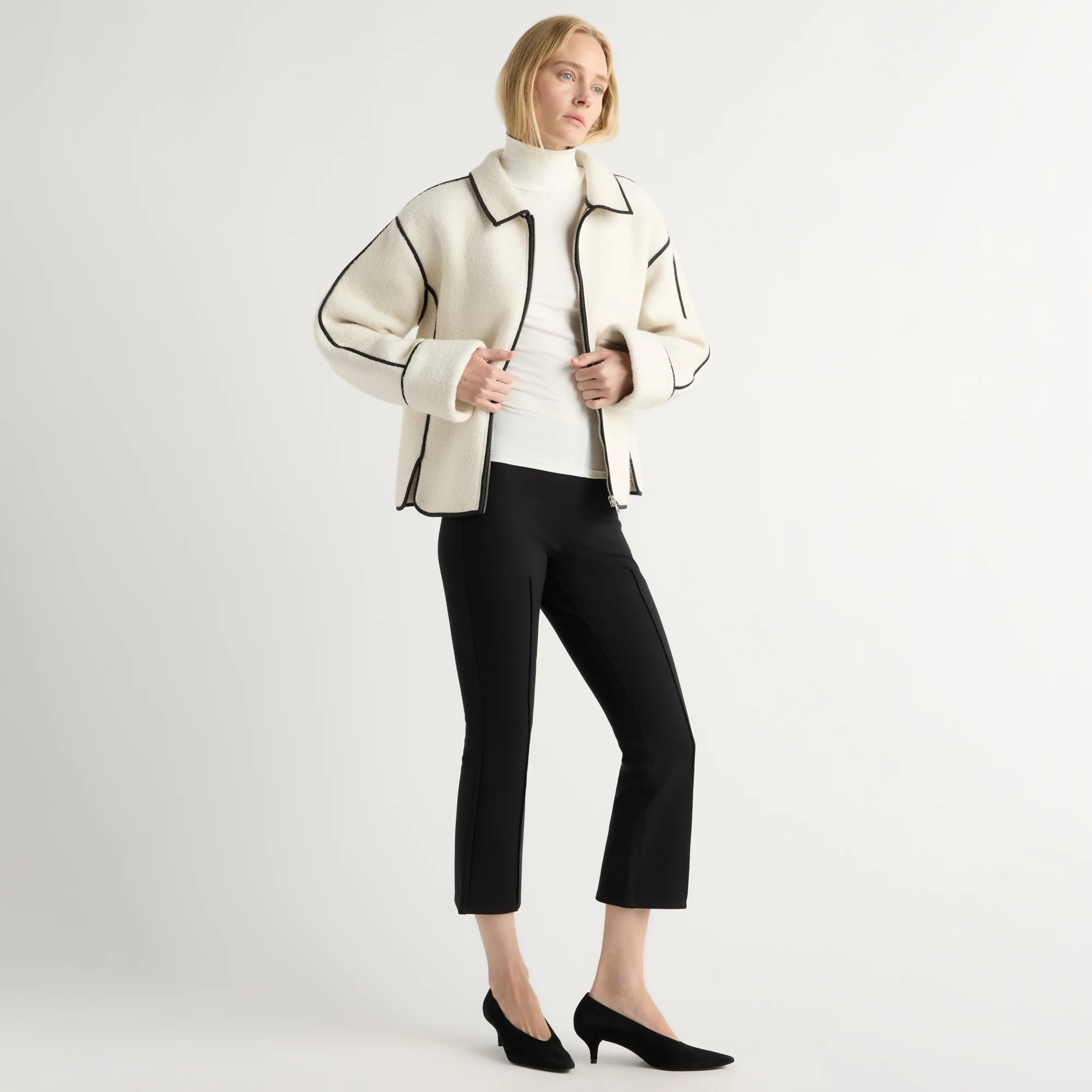Madison Contrast Trim Coat