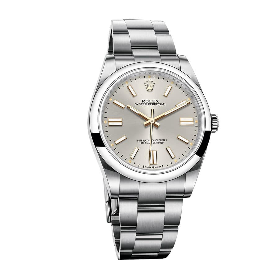 Rolex Oyster Perpetual Grey Dial 126000 Super Clone