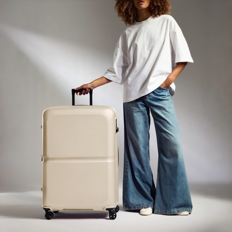 NOVELUX Single Stripe Hardside Luggage 32 Inch Large Suitcase - Durable