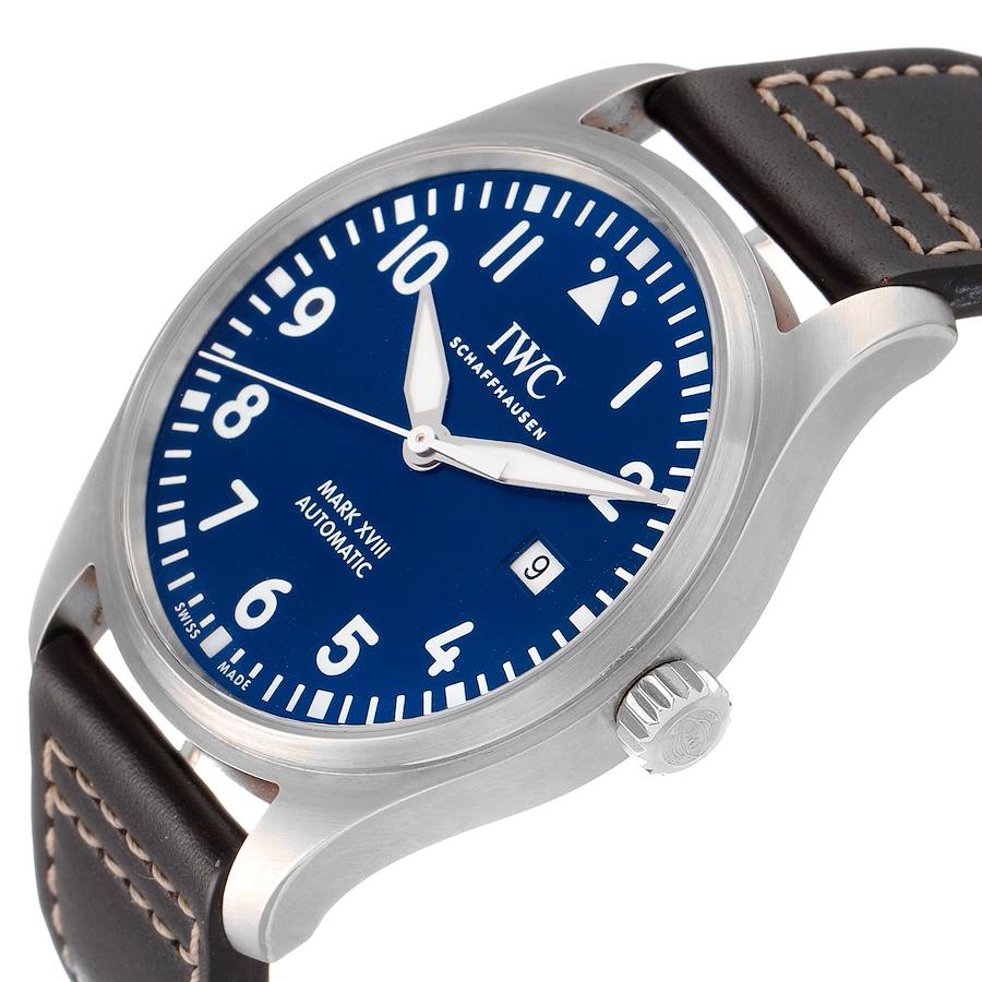 IWC Pilot Mark XVIII Petit Prince Blue Dial Mens Watch IW327010