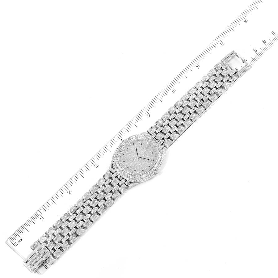 Audemars Piguet White Gold Sapphire Diamond Dial Unisex Watch 56478