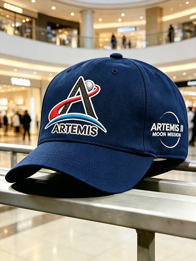 Unisex Artemis II 2026 Rocket Launch Print Hat