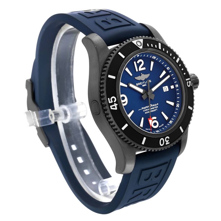 Breitling Superocean 46 Blue Dial DLC Steel Mens Watch M17368