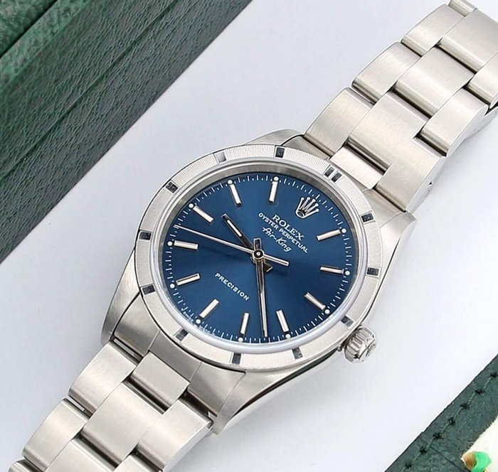 Rolex Air King Precision 14010 / Blue Dial / Oyster Bracelet / 34mm