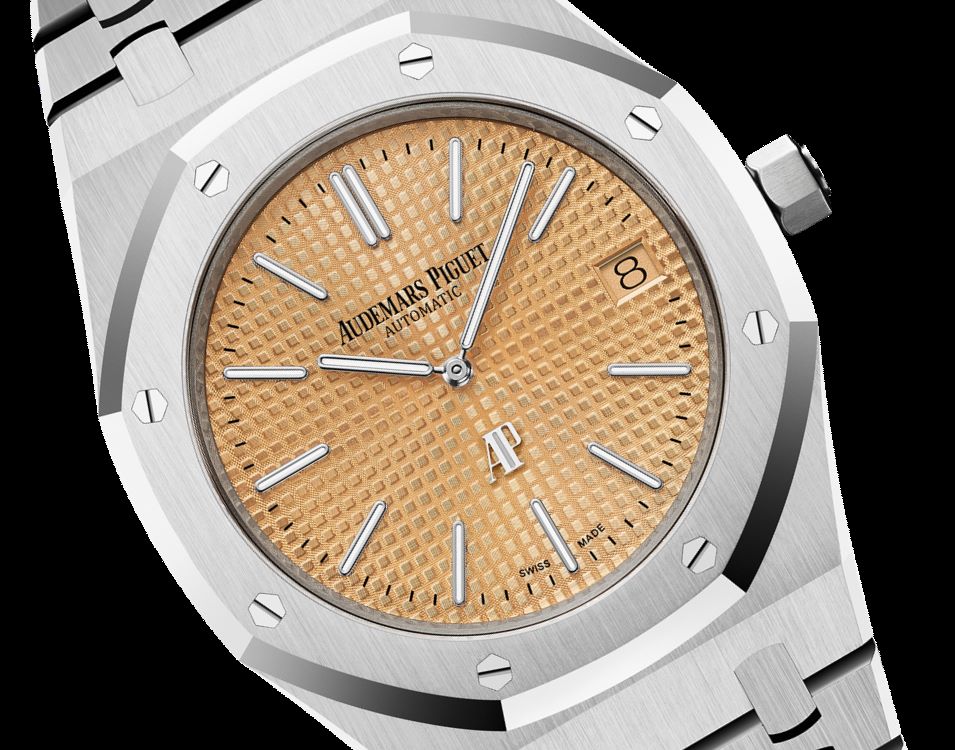 ROYAL OAK &ldquo;JUMBO&rdquo; EXTRA-THIN Pink Gold-toned Dial 39mm