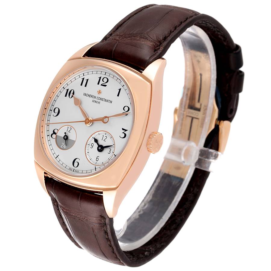 Vacheron Constantin Harmony Dual Time Rose Gold Mens Watch 7800S