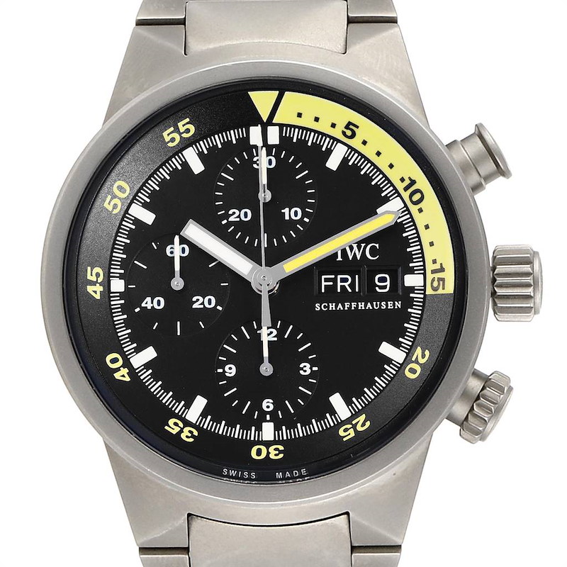 IWC Aquatimer GST Titanium Chronograph Day Date Mens Watch IW371903