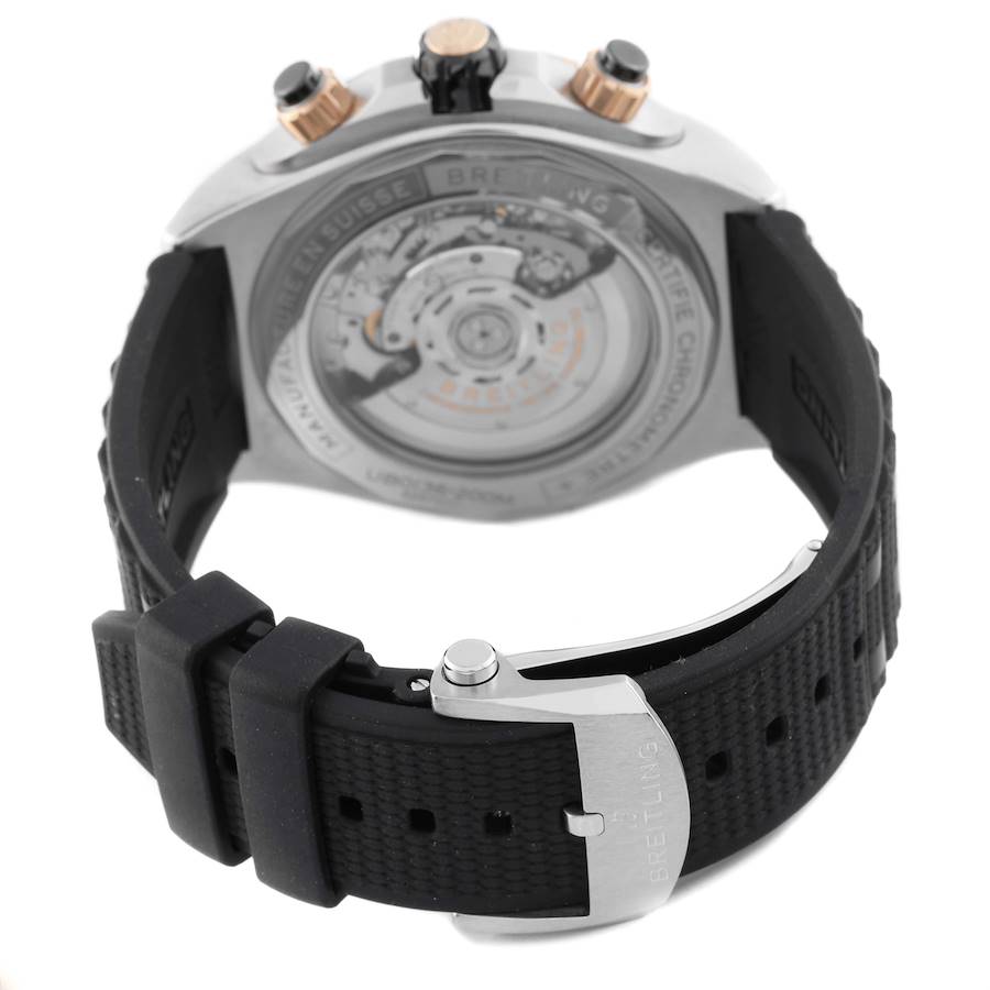 Breitling Super Chronomat B01 44 Steel Rose Gold Mens Watch UB0136