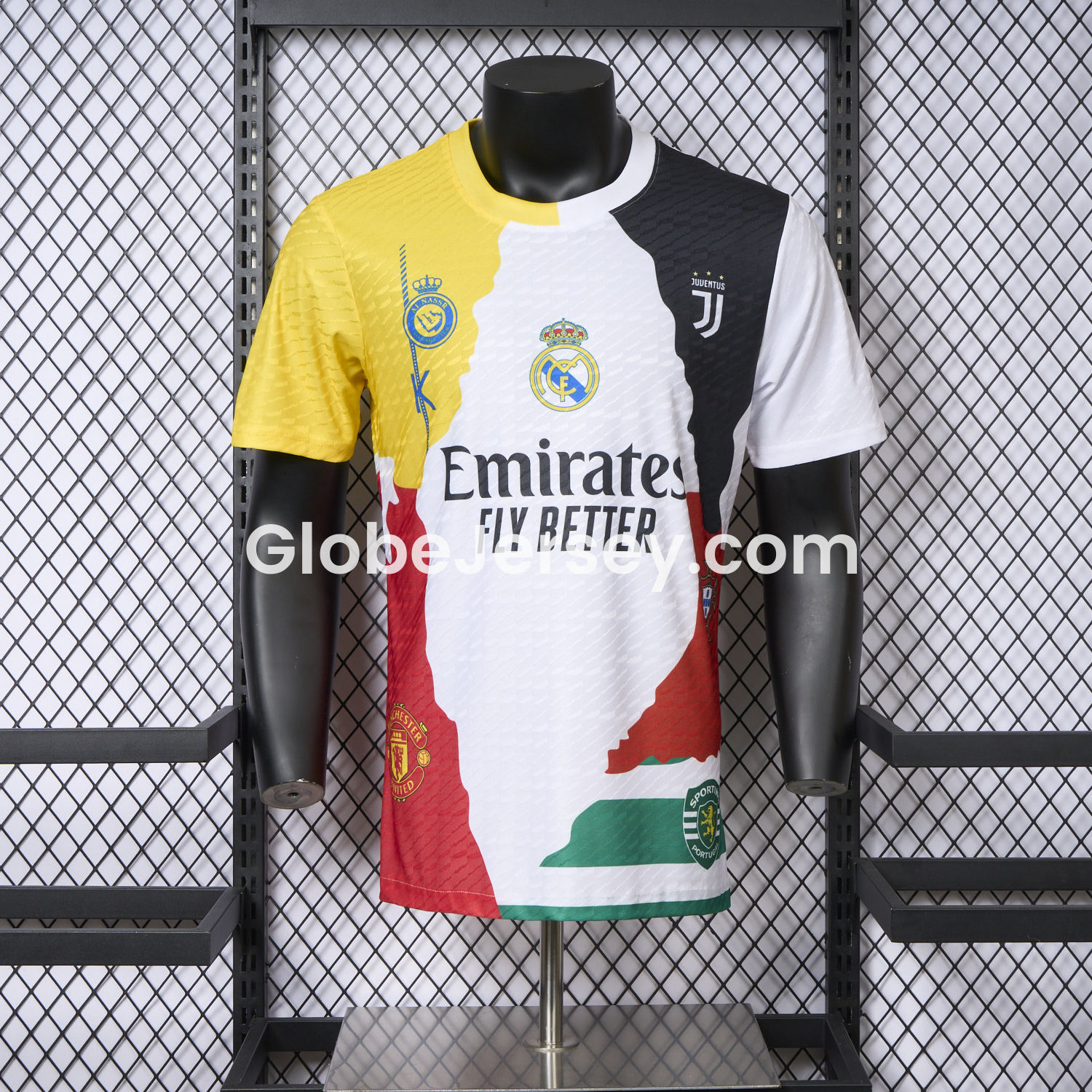 Cristiano Ronaldo Career Commemorative Jersey Real Madrid Manchester United Juventus Portugal Al Nassr Sporting CP - Player Version