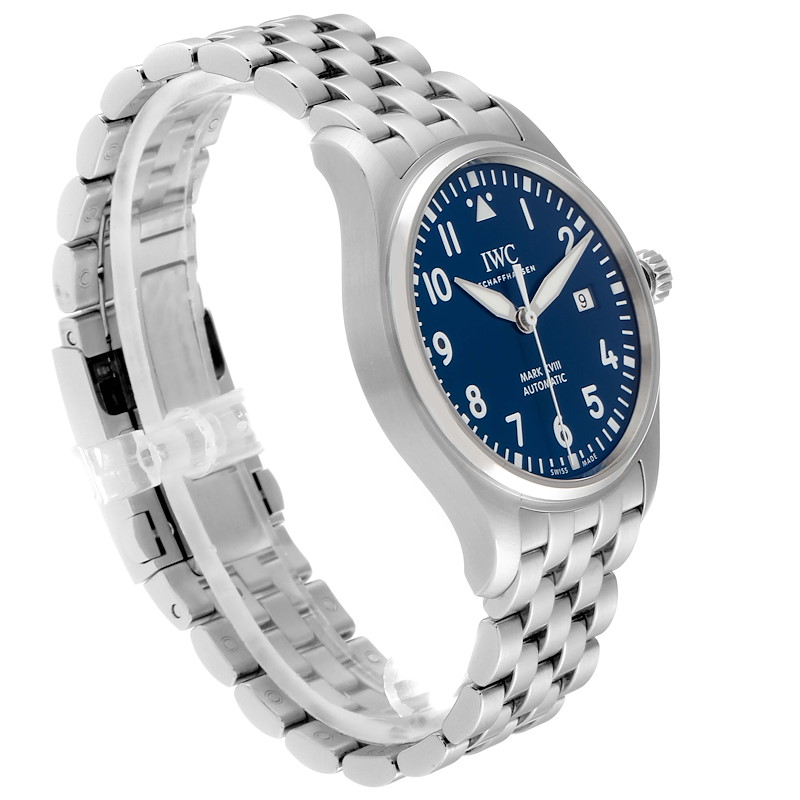 IWC Pilot Mark XVIII Petit Prince Blue Dial Mens Watch IW327014