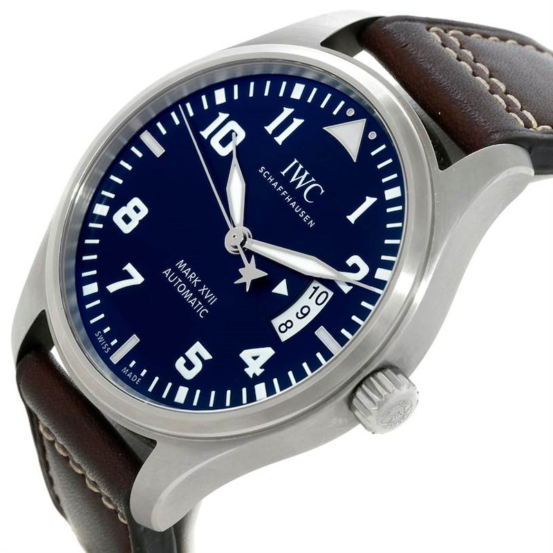 IWC Pilots Mark XVII Le Petit Prince Steel Mens Watch IW326506