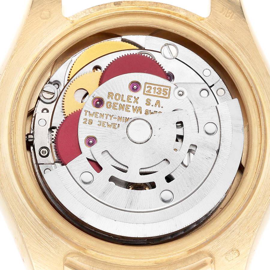 Rolex Pearlmaster Yellow Gold Silver Diamond Ladies Watch 69318