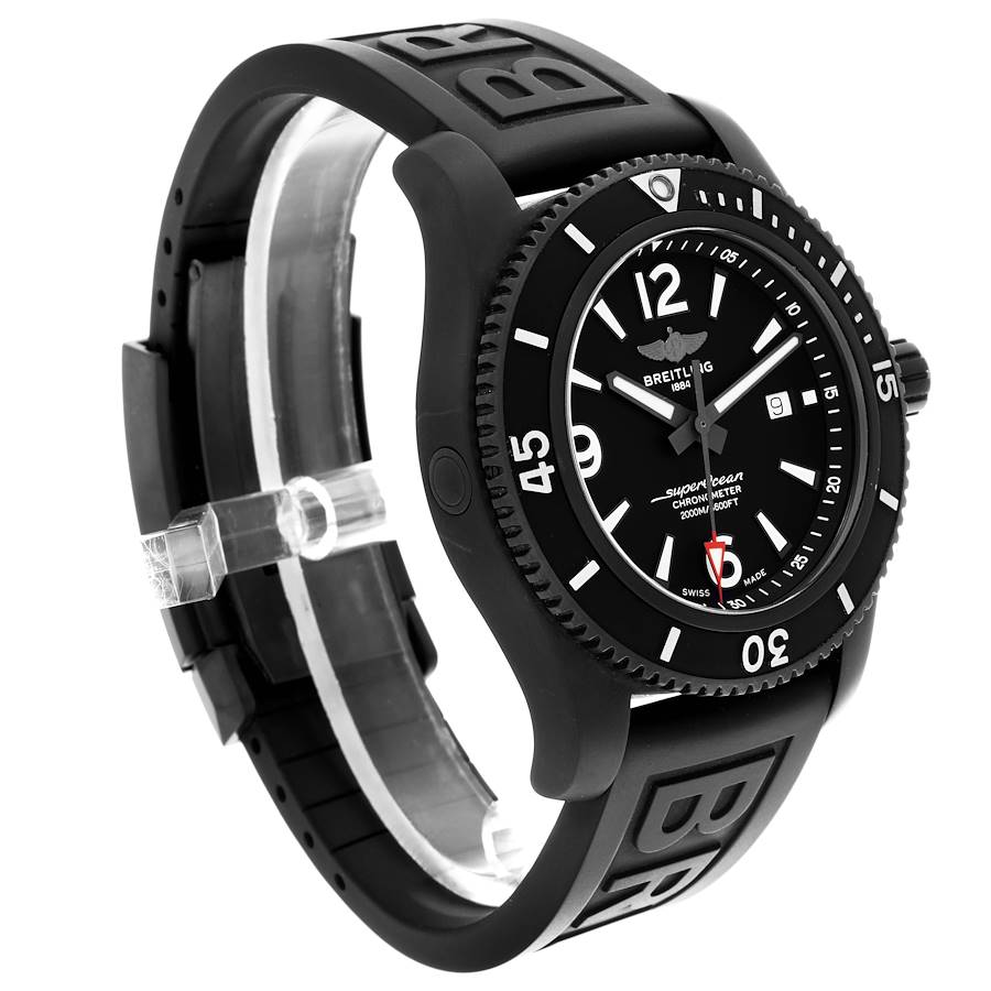 Breitling Superocean 46 Black Dial DLC Steel Mens Watch M17368