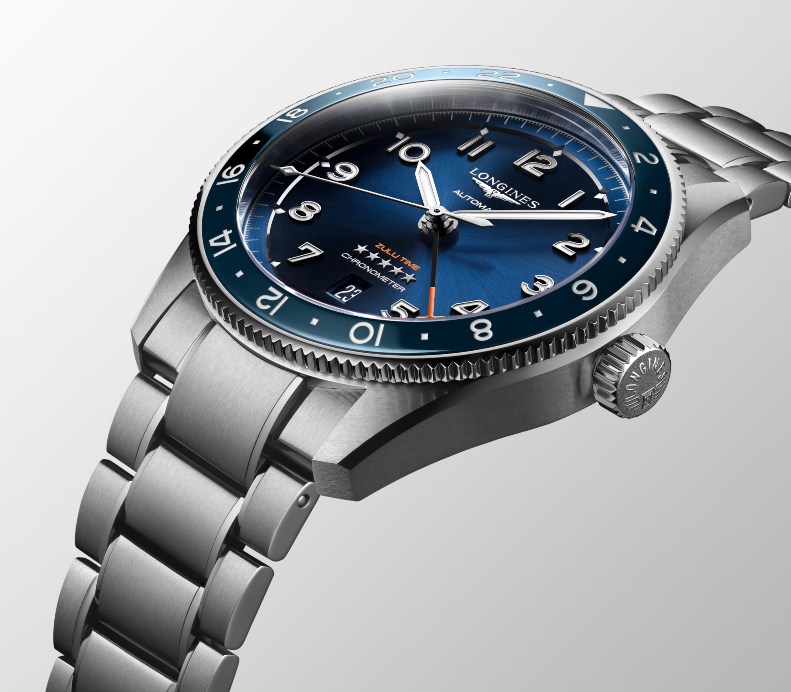 LONGINES SPIRIT ZULU TIMEL3.812.4.93.6 Case size: &Oslash; 39 mm