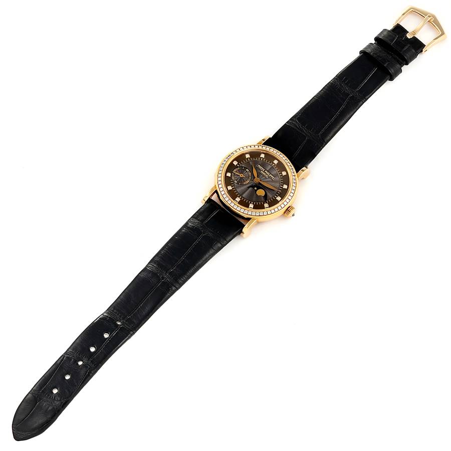 Patek Philippe Calatrava Yellow Gold Bronze Diamond Dial Ladies Watch 4858J