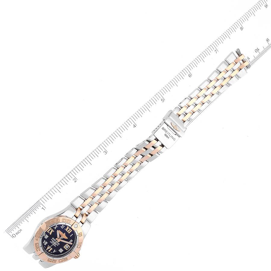 Breitling Galactic 30 Steel Rose Gold Diamond Womens Watch C71340