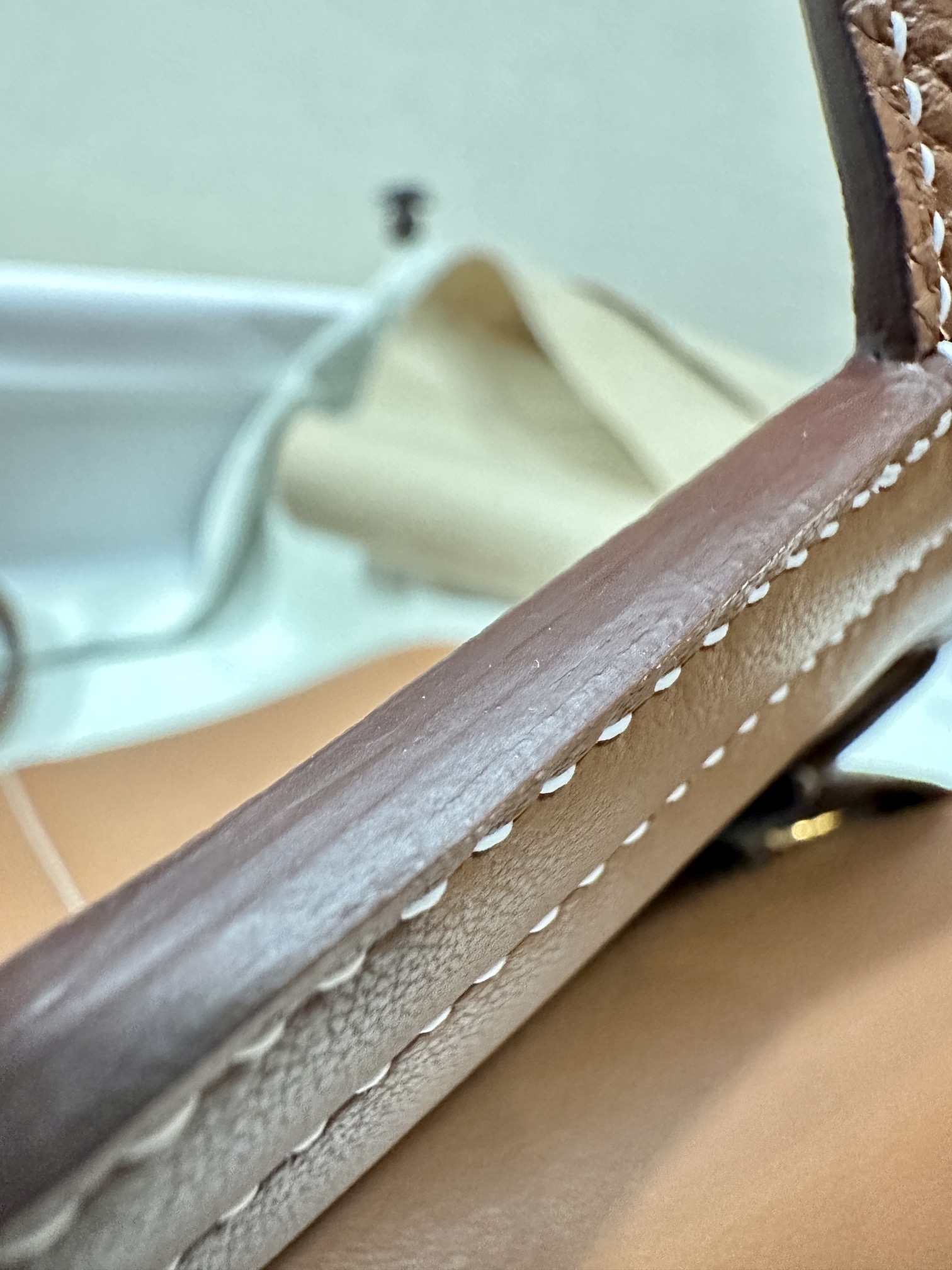 Replica Hermès Halzan Brown