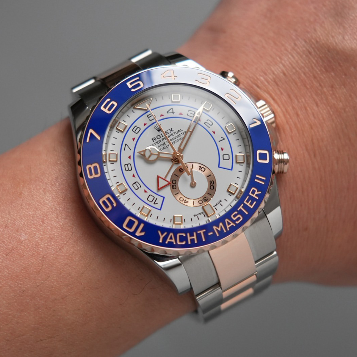 Rolex Yacht-Master II Everose Gold M116681-0002 Two-Toned Bracelets Mercedes-Benz Hour Hand /yellow gold m116688-0002 / m116680-0002 New